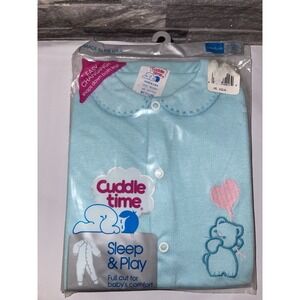 Vintage Cuddle Time "Sleep & Play" baby outfit size M new in package